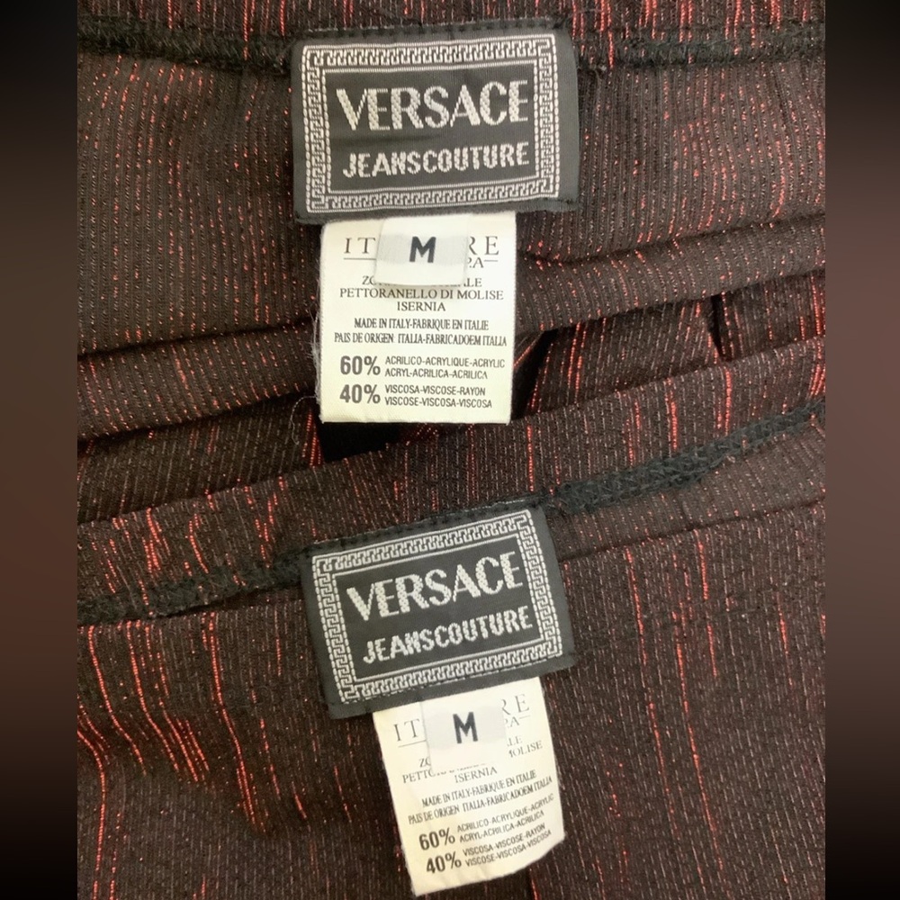 Versace - Versace Jeans Couture Women's Pantsuit Size M Black/Red $1127 - Picture 16 of 16